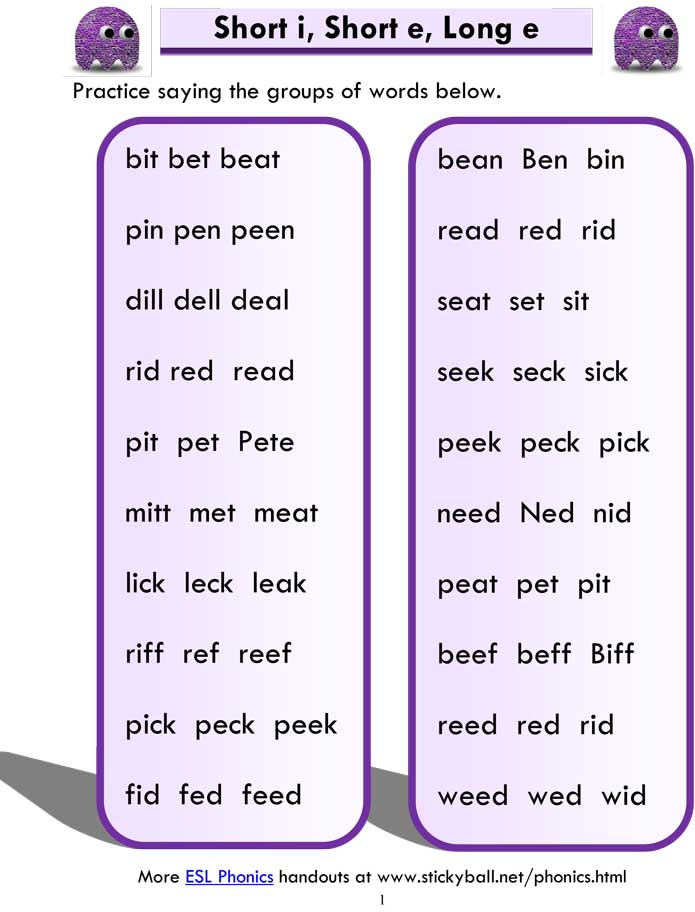 Long Vowels